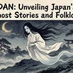 Illustrated cover of Kwaidan, ancient Japanese ghost stories