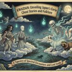 Illustrated cover of Kwaidan, ancient Japanese ghost stories