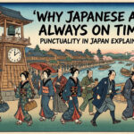 A precise Japanese train clock showing exact time, symbolizing Japanese punctuality