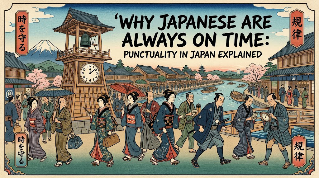 A precise Japanese train clock showing exact time, symbolizing Japanese punctuality