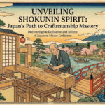 Japanese artisan carefully shaping pottery, embodying shokunin spirit