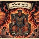 King Enma presiding over a Japanese Hell scene