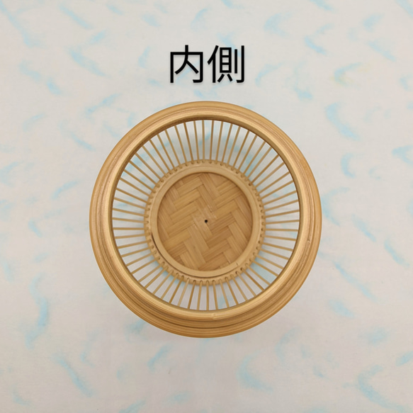 Handcrafted Suruga bamboo wind chime shaped like Mt. Fuji with a dark Nambu iron bell hanging inside – view 10